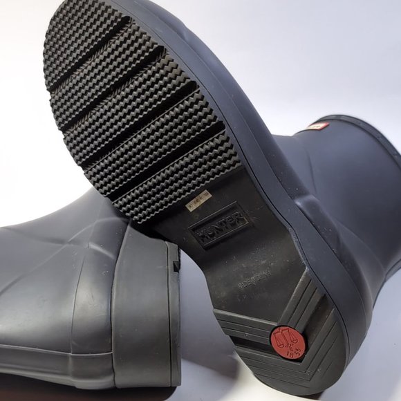 HUNTER Boots Womens 10 ORIGINAL 'PLAY SHORT' Platform Rain Boots SZ - Picture 6 of 9